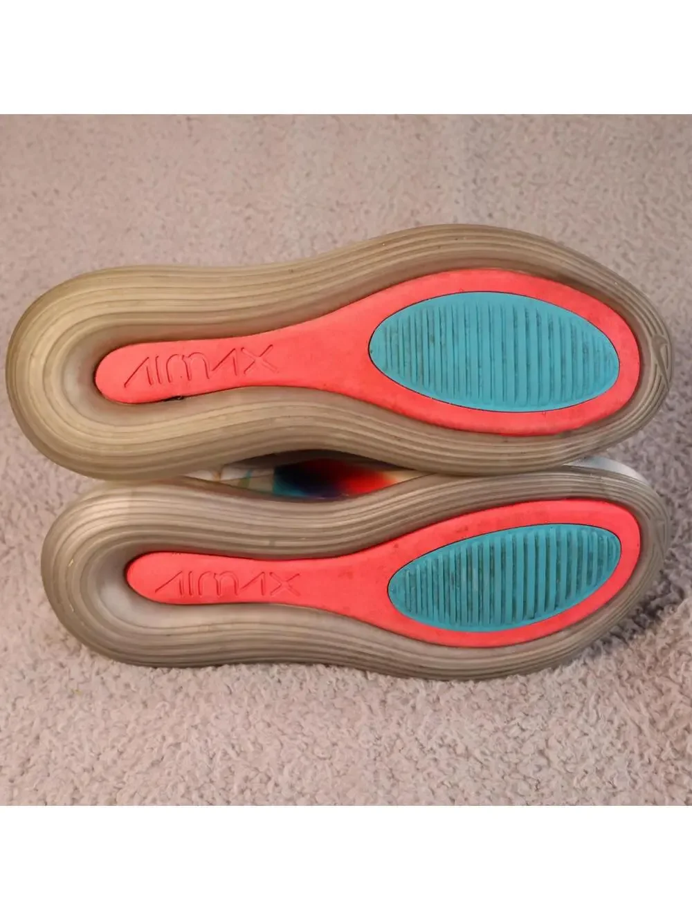 Nike Air Max 720 Low Geology - sz 7Y GS - Rainbow Pride